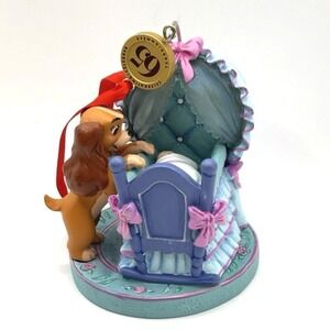 Disney Lady and the Tramp Legacy Sketchbook Ornament 65th Anniversary Cradle